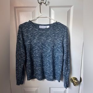 Blue speckled sweater